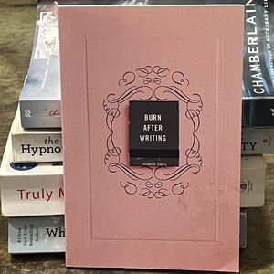 Pink 'Burn After Writing' Journal
